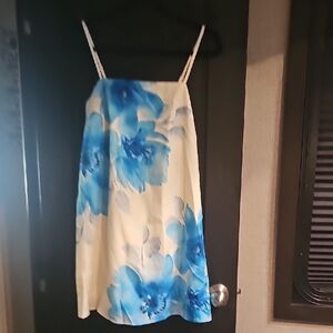 SHEIN Blue Floral Mini Dress